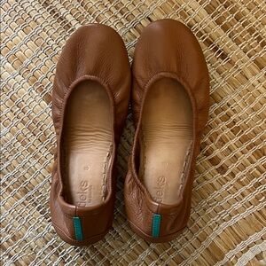 Tieks Brown Leather Ballet Flats 8